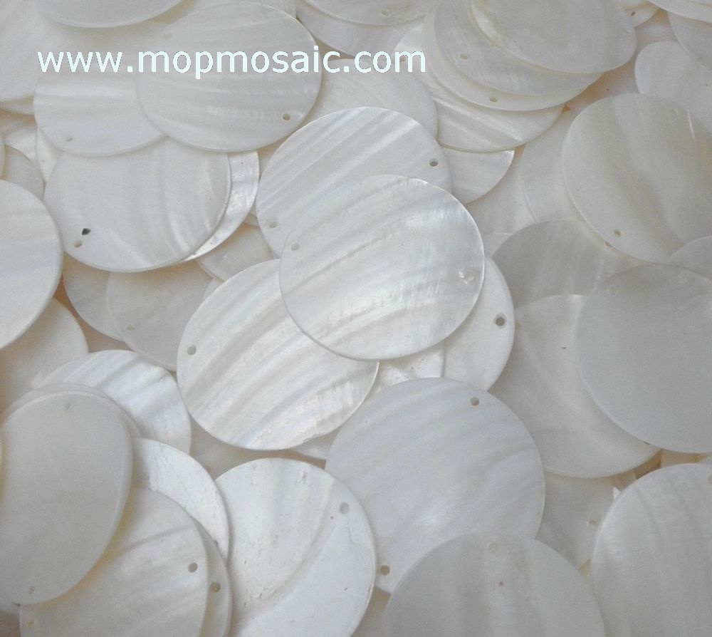 White mother of pearl shell tiles/shell chandelier accessory