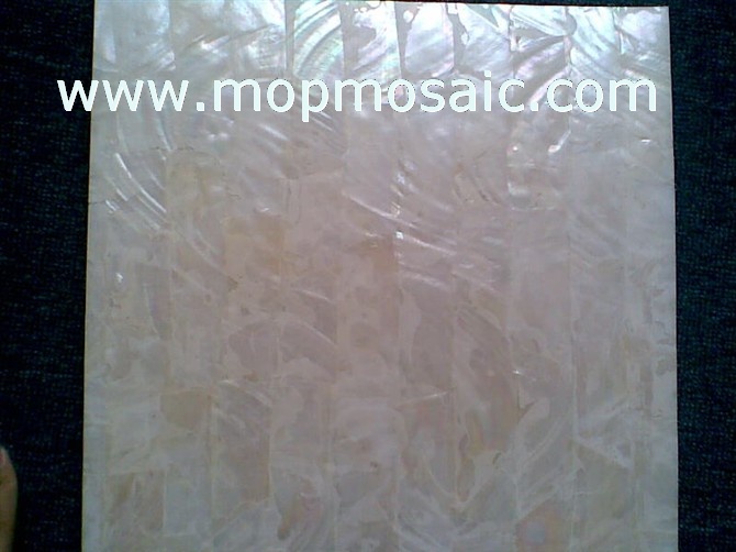 300x300mm white river shell paper