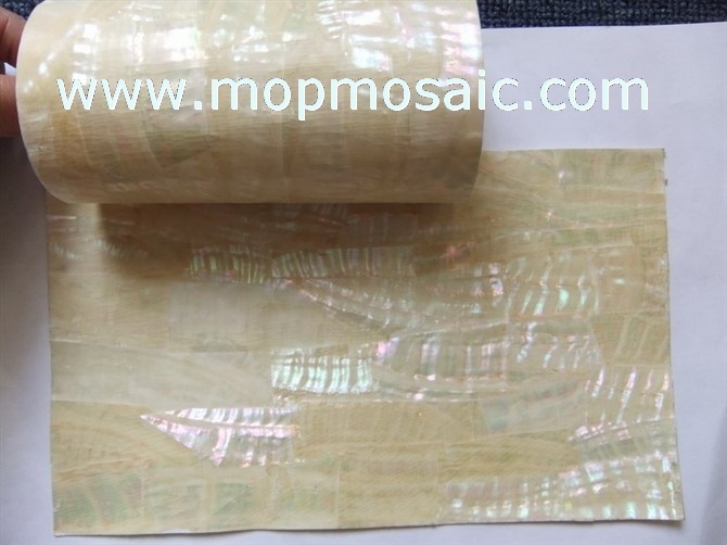 Flexible Australia white abalone shell laminate