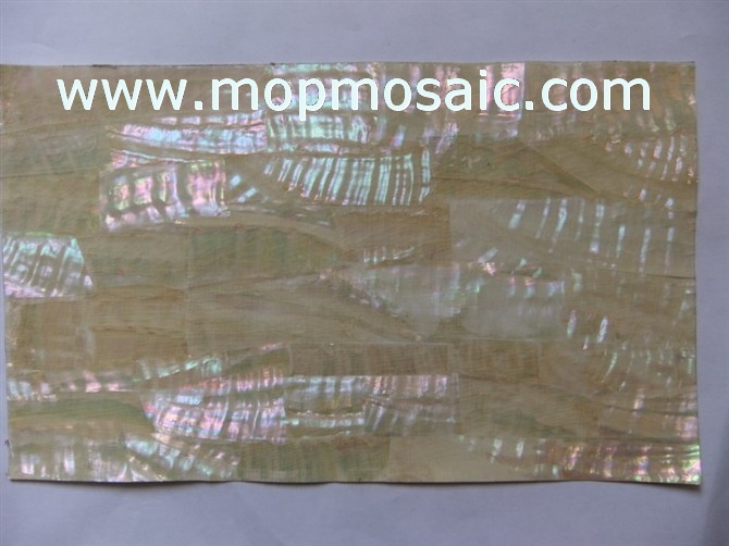 Flexible Australia white abalone shell laminate