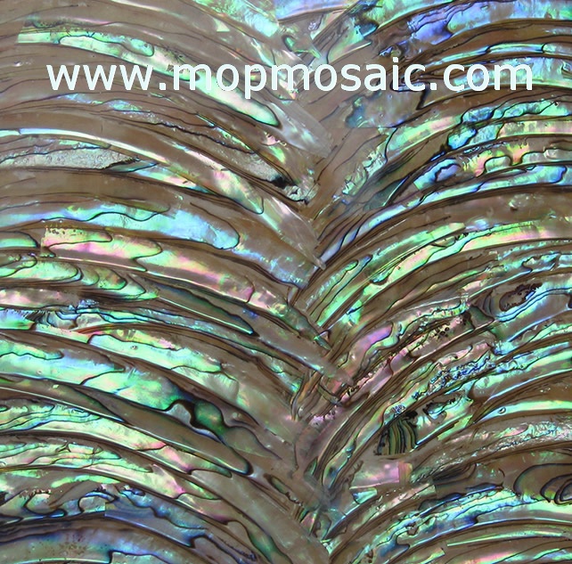 0.5mm thickness wave style blue ablone shell paper for luthier inlay