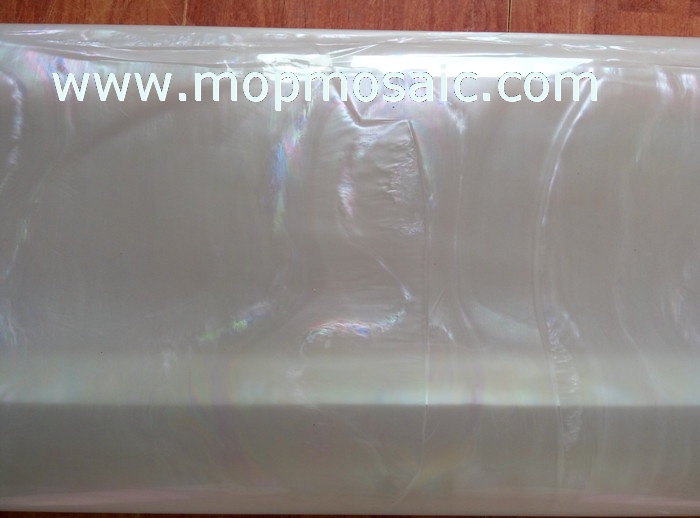 Artifical or fake white mop shell paper