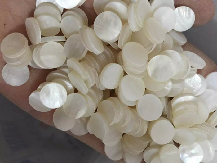 Two sides super white mother of pearl shell button blanks