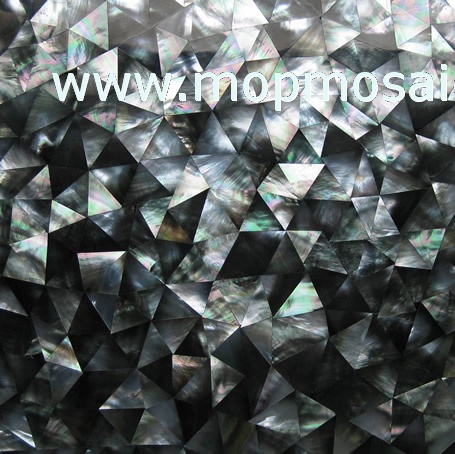 IrregularTriangle Blacklip Shell Tiles