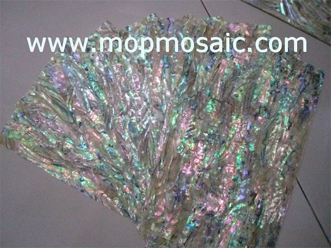 yellow abalone shell paper